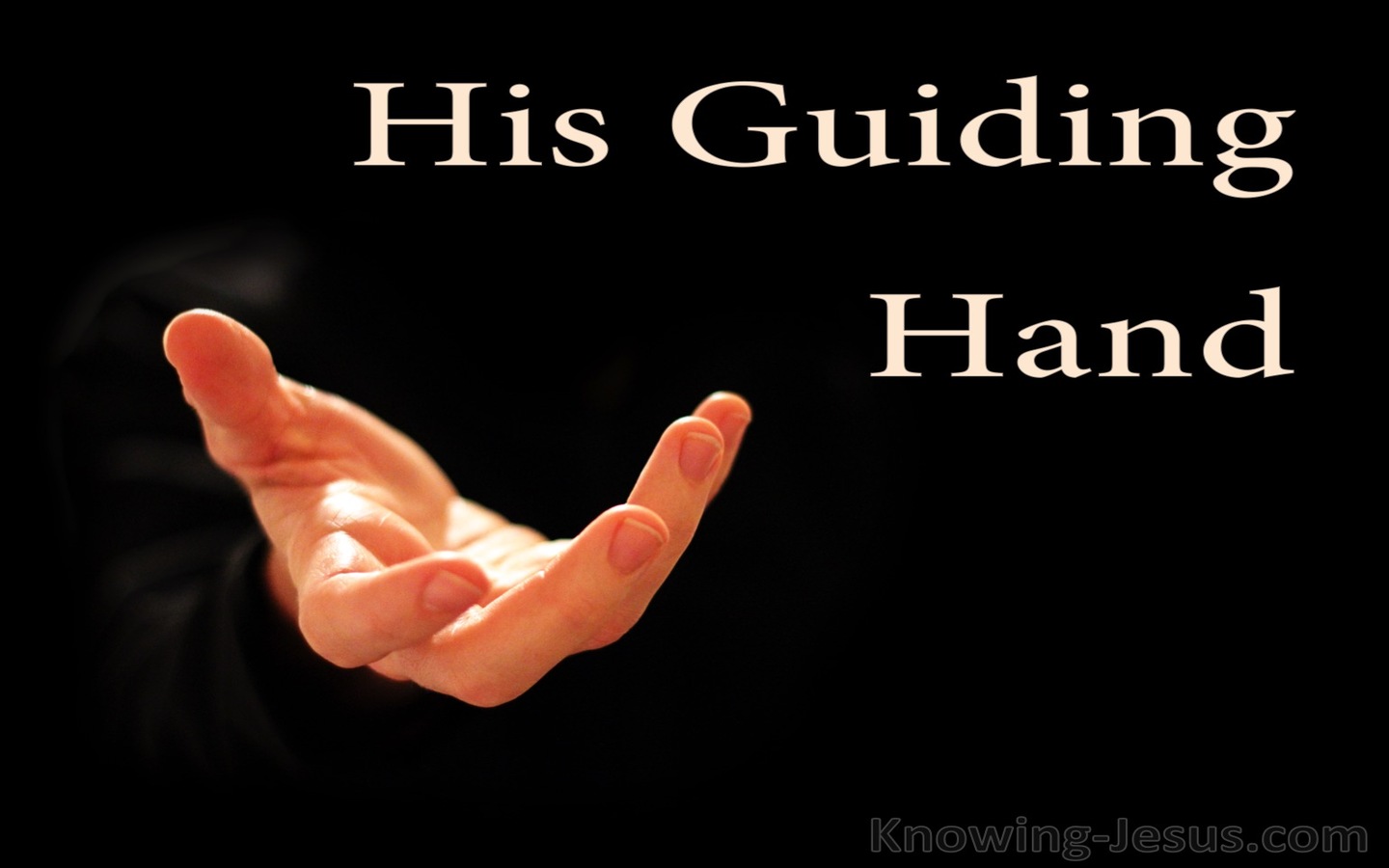 His Guiding Hand (devotional)04-28 (black)